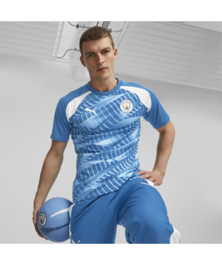 Puma Manchester City FC 2023/24 Home Pre Match Short Sleeve Jersey