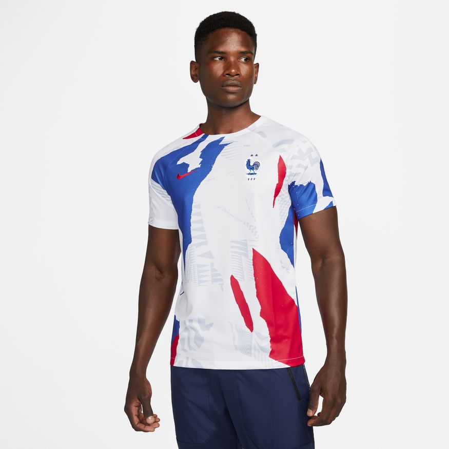 Nike France Dri-Fit Short Sleeve Pre-Match Top
